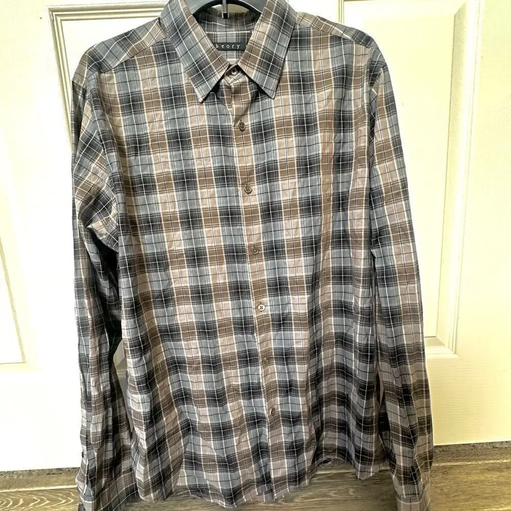 Theory Sylvain button down shirt Huffe